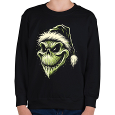 PRINTFASHION Grincs koponya - Gyerek pulóver - Fekete