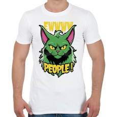 PRINTFASHION Grincs macska - Férfi póló - Fehér