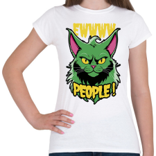 PRINTFASHION Grincs macska - Női póló - Fehér női póló