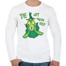 PRINTFASHION Grincs mit vegyek fel - Férfi hosszú ujjú póló - Fehér