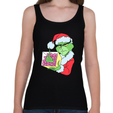 PRINTFASHION Grincs - Női atléta - Fekete női trikó