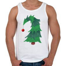 PRINTFASHION Grincsfa  - Férfi atléta - Fehér atléta, trikó