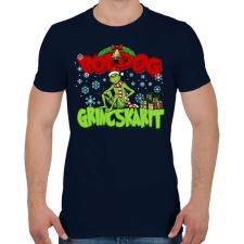 PRINTFASHION Grincskari - Férfi póló - Sötétkék férfi póló