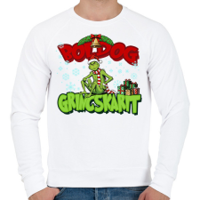 PRINTFASHION Grincskari - Férfi pulóver - Fehér férfi pulóver, kardigán