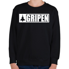 PRINTFASHION Gripen - fehér - Gyerek pulóver - Fekete gyerek pulóver, kardigán