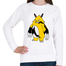 PRINTFASHION Grizzbolt - Női pulóver - Fehér női pulóver, kardigán