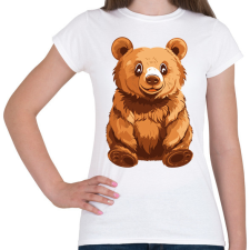 PRINTFASHION Grizzly medve - Női póló - Fehér női póló