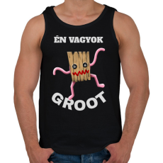 PRINTFASHION Groot - Férfi atléta - Fekete