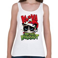 PRINTFASHION Grumpy karácsony - Női atléta - Fehér női trikó