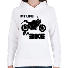 PRINTFASHION gsr - Női kapucnis pulóver - Fehér női pulóver, kardigán