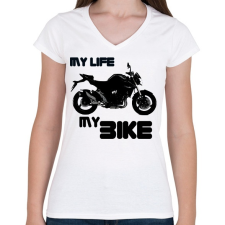 PRINTFASHION gsr - Női V-nyakú póló - Fehér női póló