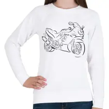PRINTFASHION GSXF600 - Női pulóver - Fehér női pulóver, kardigán