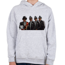 PRINTFASHION GTA coffin dance - Gyerek kapucnis pulóver - Sport szürke gyerek pulóver, kardigán