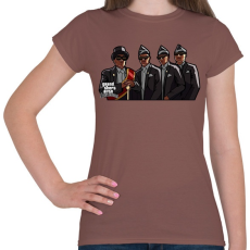 PRINTFASHION GTA coffin dance - Női póló - Mogyoróbarna
