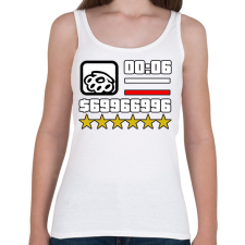 PRINTFASHION Gta Hud - Női atléta - Fehér női trikó