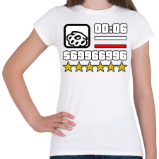 PRINTFASHION Gta Hud - Női póló - Fehér női póló