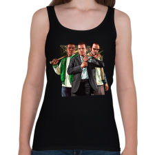 PRINTFASHION GTA karakterek #2 - Női atléta - Fekete női trikó