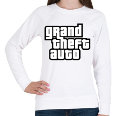 PRINTFASHION GTA - Női pulóver - Fehér