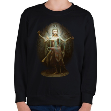 PRINTFASHION Guan Yin as Lord Shiva - Gyerek pulóver - Fekete gyerek pulóver, kardigán