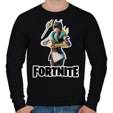 PRINTFASHION Guardian Lin - fortnite - Férfi pulóver - Fekete férfi pulóver, kardigán