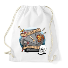 PRINTFASHION Guess i'll die - Sportzsák, Tornazsák - Fehér tornazsák