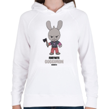PRINTFASHION Guggimon - Fortnite Season 8 - Női kapucnis pulóver - Fehér női pulóver, kardigán
