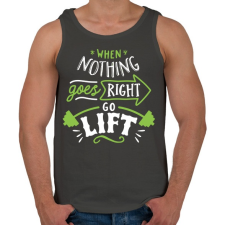 PRINTFASHION Guggolás - Férfi atléta - Sötétszürke atléta, trikó