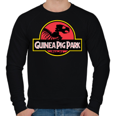 PRINTFASHION Guinea pig Park - Férfi pulóver - Fekete