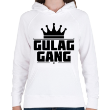 PRINTFASHION Gulag Gang - Női kapucnis pulóver - Fehér női pulóver, kardigán