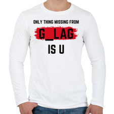 PRINTFASHION Gulag is your home. - Férfi hosszú ujjú póló - Fehér férfi póló