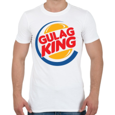 PRINTFASHION Gulag King - Férfi póló - Fehér