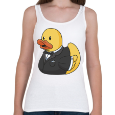 PRINTFASHION Gumikacsa vőlegény - Női atléta - Fehér női trikó