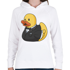 PRINTFASHION Gumikacsa vőlegény - Női kapucnis pulóver - Fehér