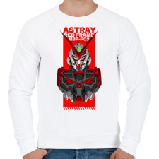 PRINTFASHION Gundam Astray  - Férfi pulóver - Fehér férfi pulóver, kardigán