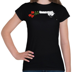 PRINTFASHION GUNsNDROSE - Női póló - Fekete