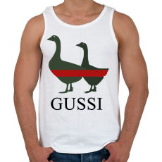 PRINTFASHION Gussi - Férfi atléta - Fehér