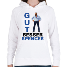 PRINTFASHION Gut, Besser, Spencer - Női kapucnis pulóver - Fehér női pulóver, kardigán