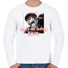 PRINTFASHION Guts minta (Berserk) - Férfi pulóver - Fehér