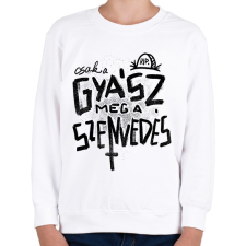 PRINTFASHION Gyász meg a szenvedés fekete - Gyerek pulóver - Fehér gyerek pulóver, kardigán
