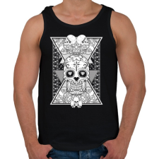 PRINTFASHION Gyémánt koponya - Férfi atléta - Fekete atléta, trikó