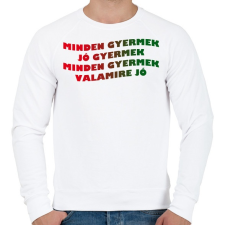 PRINTFASHION GYERMEK - Férfi pulóver - Fehér férfi pulóver, kardigán