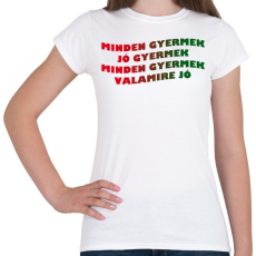 PRINTFASHION GYERMEK - Női póló - Fehér