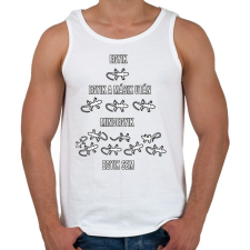 PRINTFASHION gyíkok - Férfi atléta - Fehér atléta, trikó