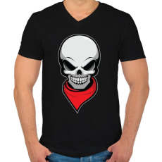 PRINTFASHION Gyilkos bandita - Férfi V-nyakú póló - Fekete