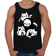 PRINTFASHION Gyilkos cicák - Férfi atléta - Fekete