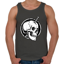 PRINTFASHION Gyilkosság - Férfi atléta - Sötétszürke atléta, trikó