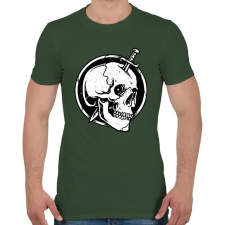 PRINTFASHION Gyilkosság - Férfi póló - Katonazöld férfi póló