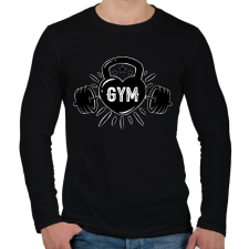 PRINTFASHION gym - Férfi hosszú ujjú póló - Fekete férfi póló