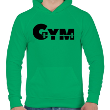 PRINTFASHION GYM - Férfi kapucnis pulóver - Zöld férfi pulóver, kardigán
