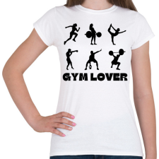 PRINTFASHION Gym Lover - Női póló - Fehér női póló